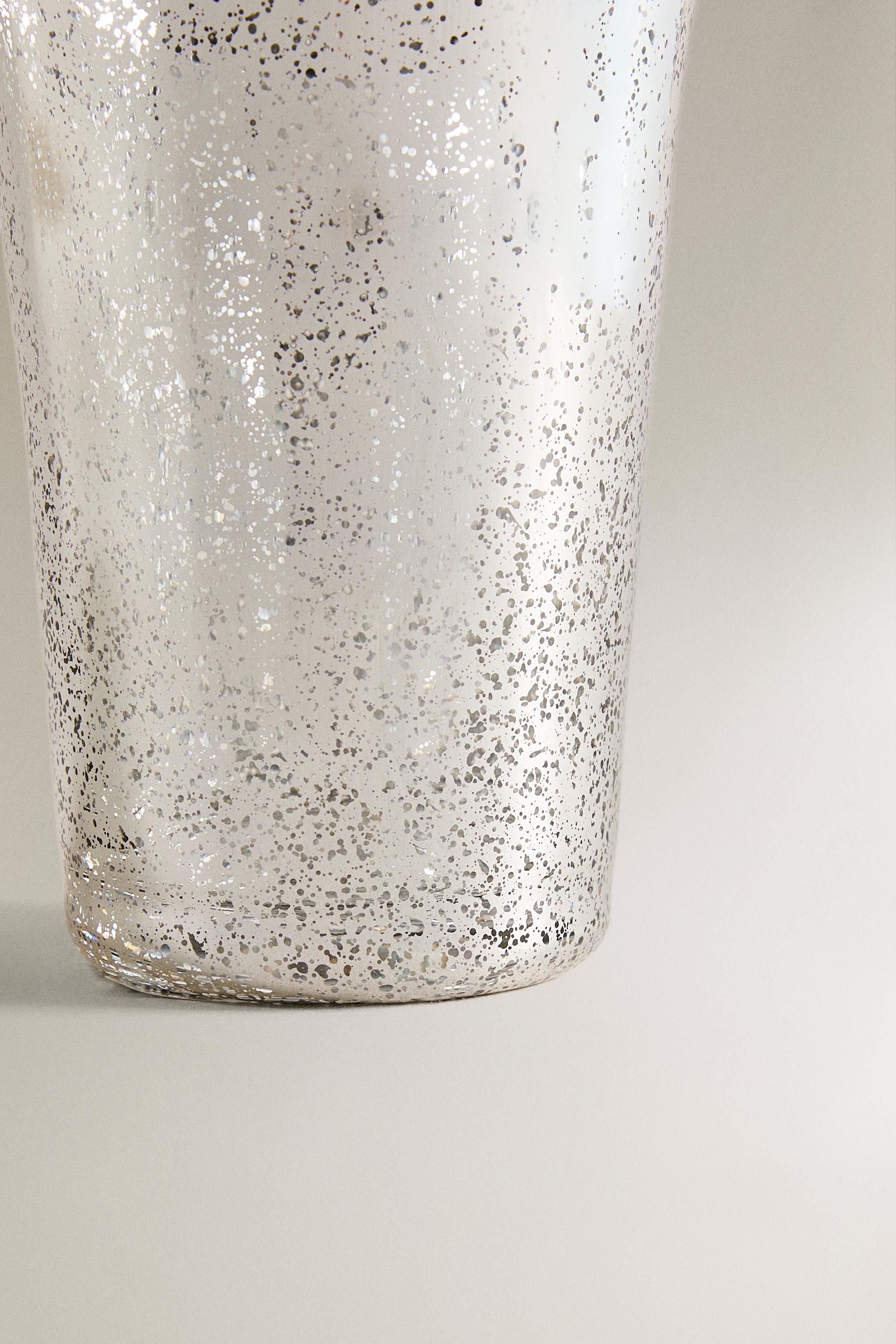 MERCURIZED GLASS CHRISTMAS TUMBLER